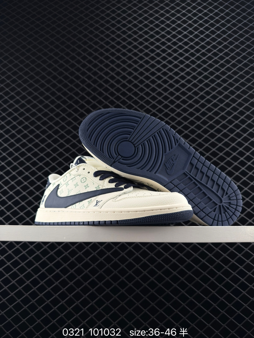 fragment design x Travis Scott x Nike Air Jordan 1 Low OG SP”Black/Green Toe“